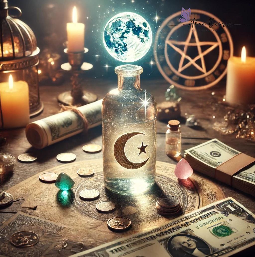 Ritual con Agua de Luna para la Prosperidad