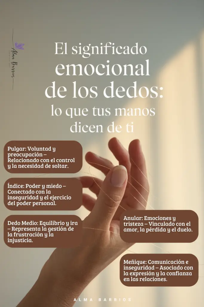 significado emocional de los dedos