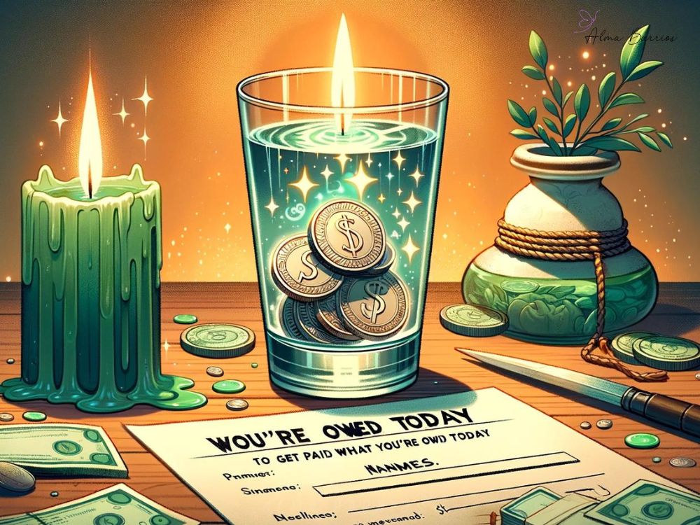# Ritual para que te paguen lo que te deben hoy mismo En ocasiones, nos encontramos en situaciones financieras donde esperamos que nos paguen lo que nos deben, ya sea un préstamo a un amigo, un trabajo realizado, o cualquier otro tipo de deuda. Para esos momentos en que parece que el dinero no llega, existe un ritual que, según la creencia popular, puede acelerar el proceso y hacer que te paguen hoy mismo. Este ritual combina la intención, la energía positiva y algunos elementos simbólicos para crear un campo energético que propicie la devolución de lo que te deben. ## **Elementos Necesarios para el Ritual** - **Un vaso de agua:** El agua es un conductor de energía y simboliza la claridad y la fluidez. - **Tres monedas de cualquier denominación:** Representan la riqueza y la llegada de dinero. - **Un papel y bolígrafo:** Para escribir el nombre de la persona o entidad que te debe dinero. - **Una vela verde:** El color verde está asociado con la abundancia y la prosperidad. ## **Procedimiento del Ritual** 1. **Prepara tu espacio:** Encuentra un lugar tranquilo donde no seas interrumpido. Limpia el área física y energéticamente, si es posible, para eliminar cualquier vibración negativa. 2. **Escribe el nombre:** En el papel, escribe el nombre completo de la persona o la entidad que te debe dinero. Si son varias personas, puedes escribir varios nombres en el mismo papel. 3. **Activa las monedas:** Toma las tres monedas en tus manos y cierra los ojos. Visualiza cómo el dinero que te deben fluye hacia ti de manera rápida y sin obstáculos. Mientras haces esto, intenta sentir gratitud y alegría por recibir lo que es tuyo. 4. **Prepara el vaso de agua:** Coloca el papel con los nombres bajo el vaso de agua. Luego, pon las tres monedas dentro del vaso. El agua ayudará a transmitir tu mensaje y tu intención al universo. 5. **Enciende la vela verde:** Coloca la vela verde cerca del vaso de agua y enciéndela. Mientras lo haces, di en voz alta o mentalmente algo como: "Con esta luz, ilumino el camino para que (nombre de la persona) me pague lo que me debe hoy mismo. Que fluya hacia mí lo que me pertenece". 6. **Finaliza el ritual con gratitud:** Deja que la vela se consuma de forma segura. Mientras esperas, mantén tus pensamientos positivos y enfocados en la recepción del dinero. Agradece al universo por lo que está por venir. 7. **Después del ritual:** Puedes dejar el vaso de agua con las monedas en un lugar visible por el resto del día. Al día siguiente, retira las monedas, úsalas o guárdalas donde guardas tu dinero habitualmente. El papel lo puedes quemar de forma segura, liberando así tu intención al universo, o simplemente deshacerte de él. ## **Consideraciones Importantes** - La fe y la intención son claves en este ritual. Realízalo creyendo firmemente en su efectividad y en la justicia del retorno de lo que te deben. - Este ritual no sustituye las acciones prácticas que puedas tomar para recuperar tu dinero, como hablar directamente con la persona o buscar asesoría legal si es necesario. ## **Conclusión** Este ritual es una herramienta espiritual que puedes utilizar cuando sientas que necesitas un empujón extra para que te paguen lo que te deben. Recuerda, la energía que pones en el universo es crucial, así que realiza este ritual con una mente y un corazón abiertos, esperando lo mejor. Ahora, permíteme crear una imagen de portada que ilustre este poderoso ritual para acelerar el proceso de que te paguen lo que te deben. Aquí tienes la imagen de portada para tu artículo, diseñada para ilustrar el ritual destinado a acelerar el proceso de recuperar el dinero que te deben. La ilustración incorpora de manera creativa un vaso de agua con tres monedas dentro, una vela verde ardiente y un papel con nombres debajo del vaso, todo en un ambiente que evoca urgencia e intervención mágica. Los elementos de prosperidad, como el efecto de luz que sugiere la efectividad del ritual en atraer el dinero debido, crean un contexto esperanzador y positivo. Espero que esta imagen inspire a tus lectores a probar este ritual y abrirse a la posibilidad de solucionar sus preocupaciones financieras de manera efectiva.