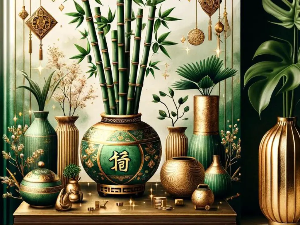 Prosperidad Perenne: Decoración con Bambú de la Suerte