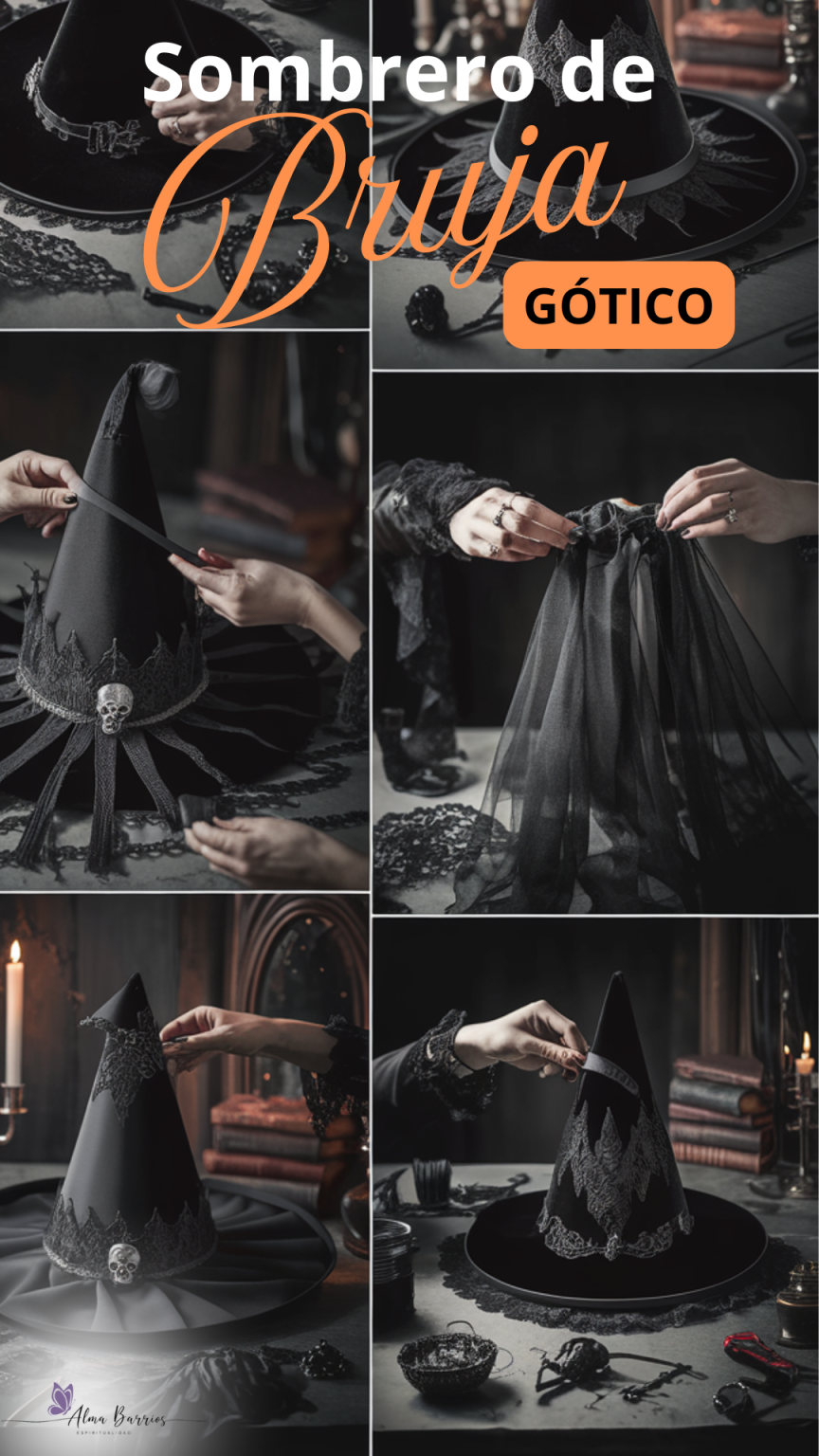 Sombrero De Bruja Con Velo – Estilo Gótico Y Elegante, Perfecto Para Halloween Y Fiestas De Disfraces