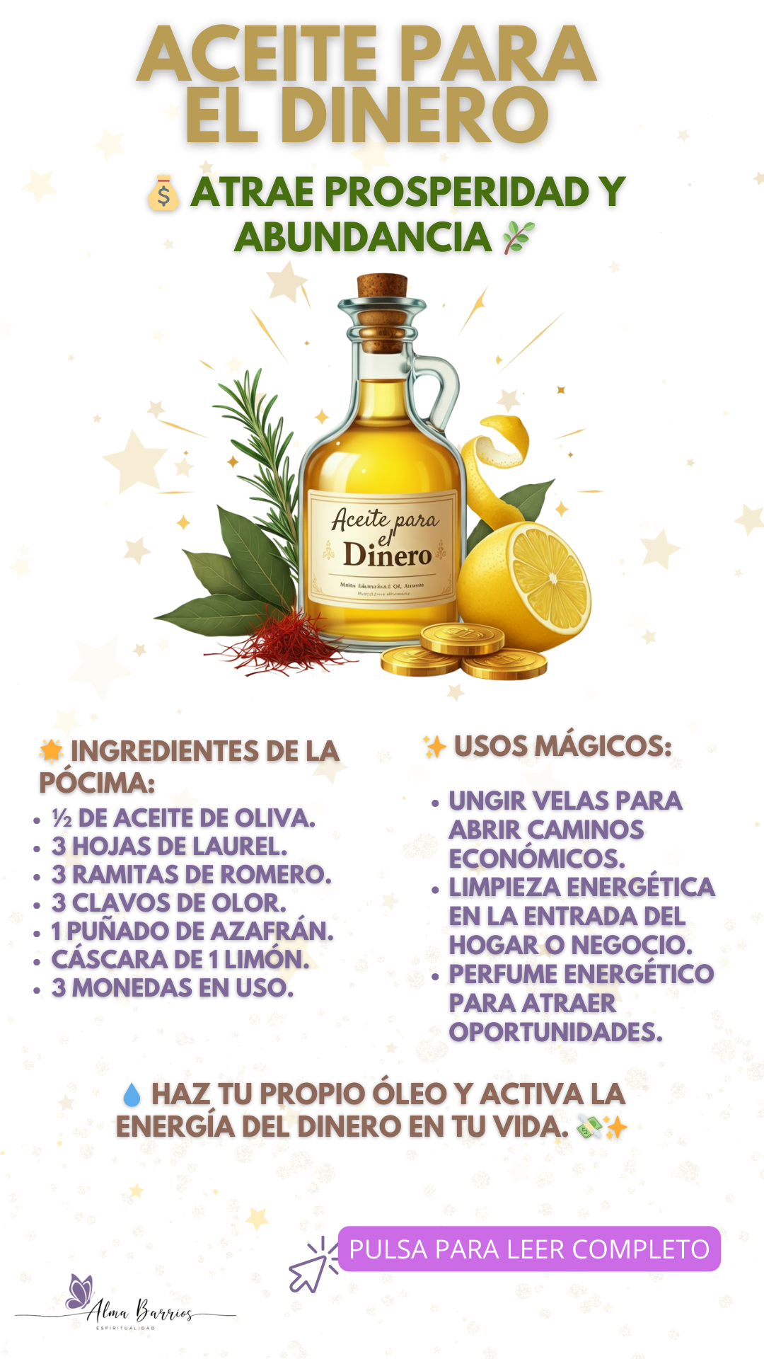 Óleo para el Dinero: Atrae prosperidad y abundancia a tu vida