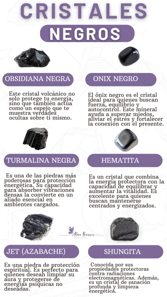 Descubre el poder de los cristales negros: protección energética, equilibrio emocional y transformación espiritual. Aprende cómo usar obsidiana, turmalina, ónix y más en rituales, meditaciones y para proteger tu aura. ¡Conéctate con su energía protectora! #CristalesNegros #ProtecciónEnergética #MagiaNatural #CristalesDeSanación #EnergíaPositiva