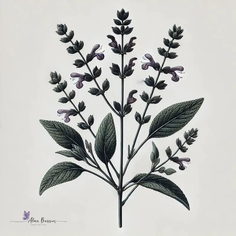 Propiedades y Usos Mágicos de la Salvia Negra Purificación, Protección y Poder Espiritual