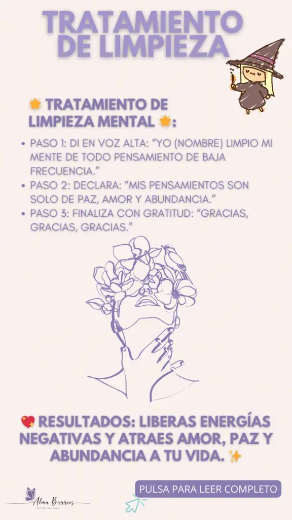 Encuentra paz y armonía con esta práctica de limpieza mental. Alinea tu energía, libera pensamientos negativos y conecta con la abundancia y el amor que mereces.  Perfecto para tus momentos de meditación y bienestar. #PazInterior #Meditación #LimpiezaMental #EnergíaPositiva #AmorPropio #Abundancia #Bienestar #Mindfulness #Serenidad"