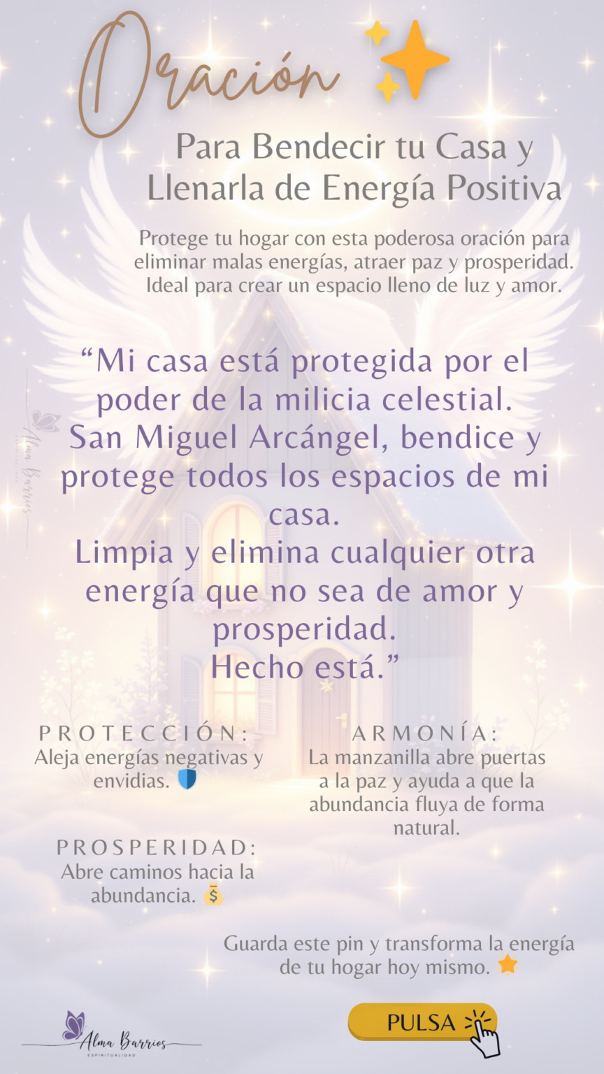 Oración para Bendecir y Proteger tu Hogar