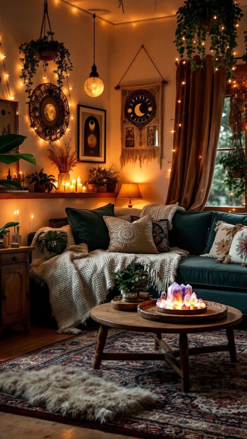 DIY Boho Witchy Living Room Enchanting & Cozy Decor Ideas