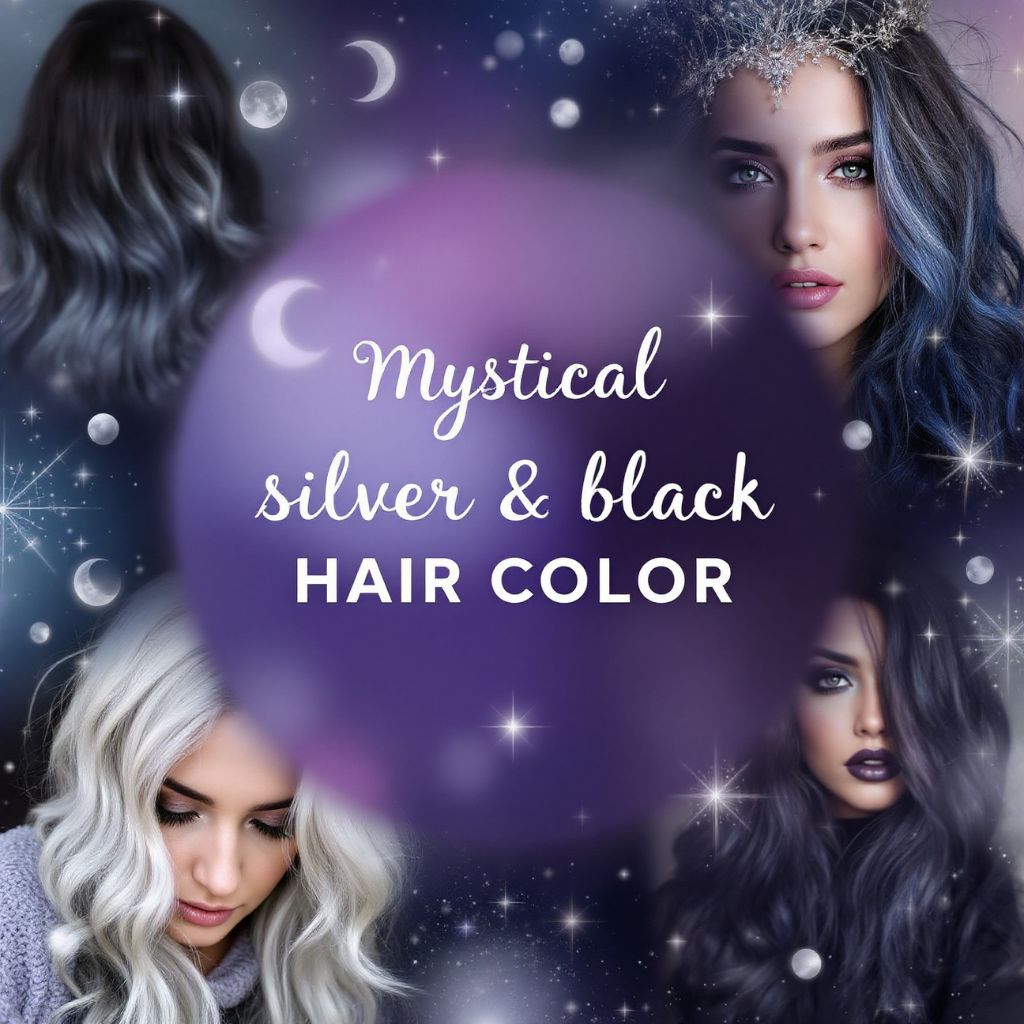 Mystical Silver & Black Witchy Hair Inspiration