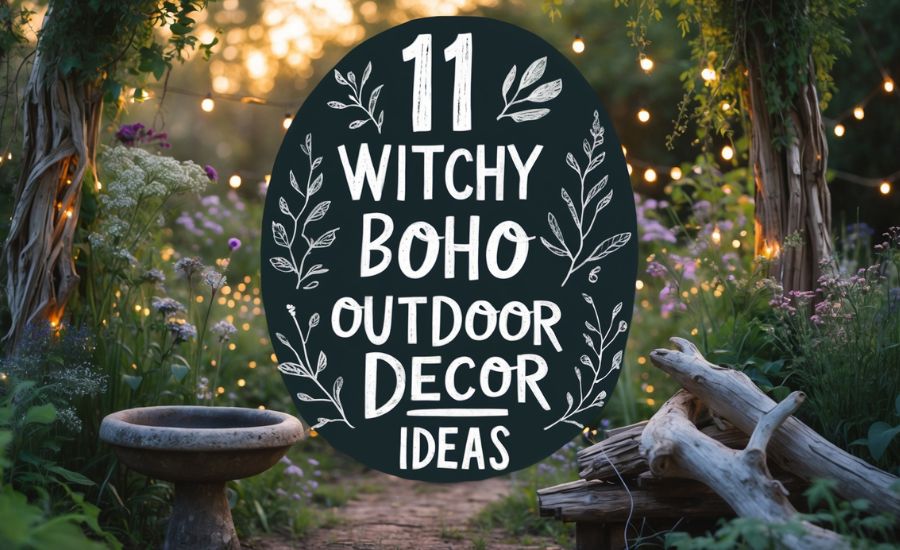 11 Witchy Boho Outdoor Decor Ideas for a Mystical Garden