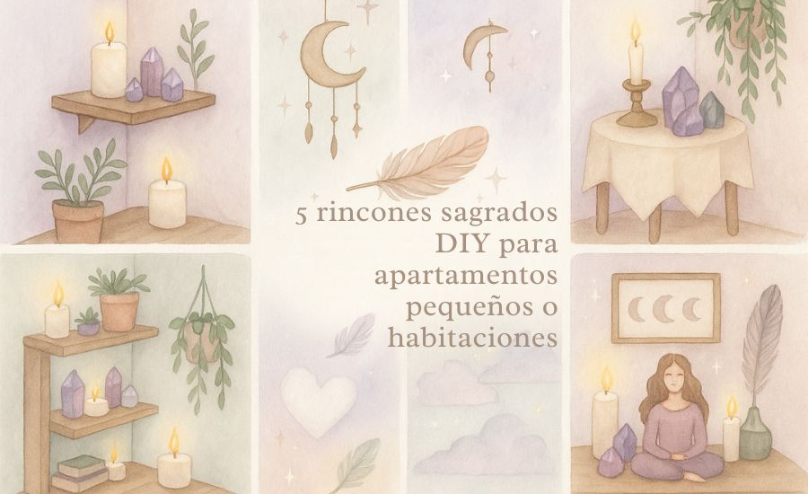 5 rincones sagrados DIY para apartamentos pequeños o habitaciones